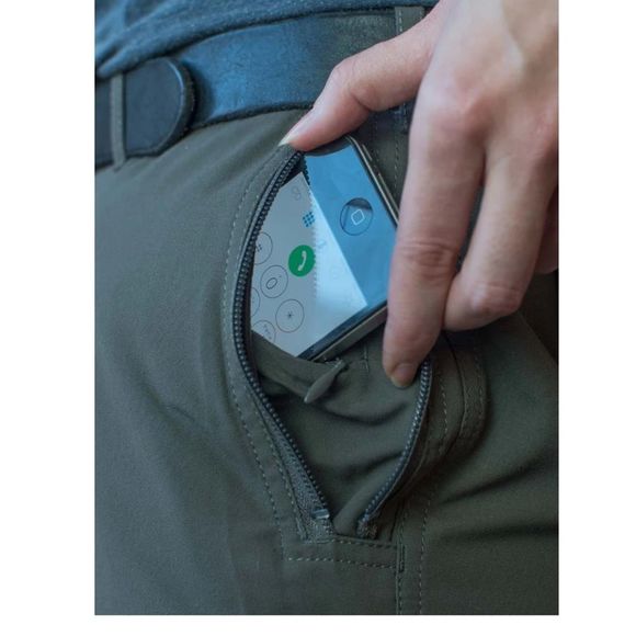 SET of 2 Pairs of Clothing Arts Pocket Proof Travel Pants in Green/khaki sz 8 - Picture 10 of 16